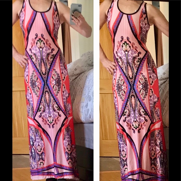 Snap Dresses Nwt Beautiful Colorful Maxi Dress Poshmark